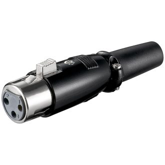 Goobay 11680 huzalcsatlakozó XLR (3-pin) Fekete