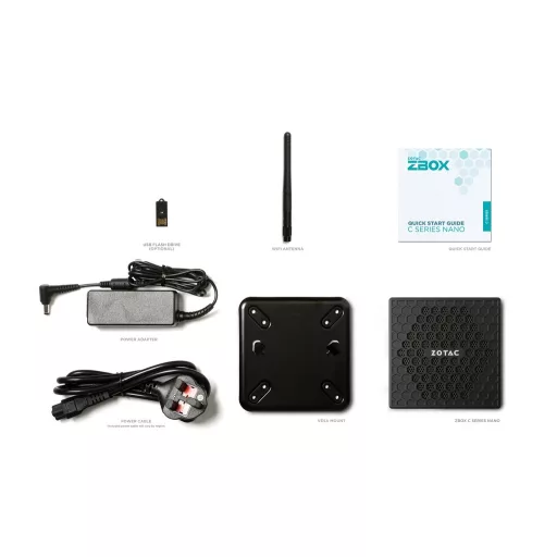 Zotac ZBOX CI337 nano 0.9L sized PC Fekete N100 3,4 GHz