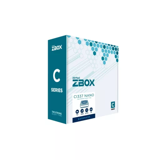 Zotac ZBOX CI337 nano 0.9L sized PC Fekete N100 3,4 GHz