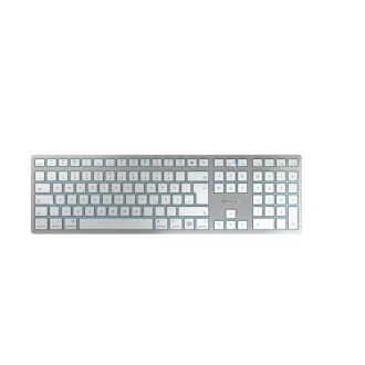  CHERRY KW 9100 SLIM FOR MAC billentyűzet Univerzális USB + Bluetooth QWERTZ Német Ezüst
