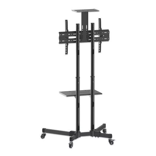 Manhattan 461238 asztali TV konzol 177,8 cm (70") Padló Fekete
