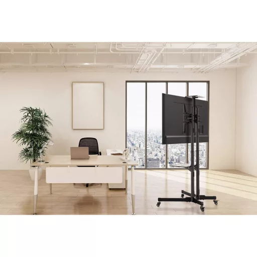 Manhattan 461238 asztali TV konzol 177,8 cm (70") Padló Fekete