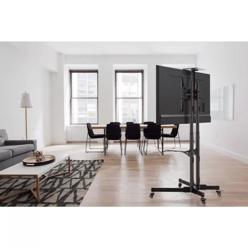 Manhattan 461238 asztali TV konzol 177,8 cm (70") Padló Fekete