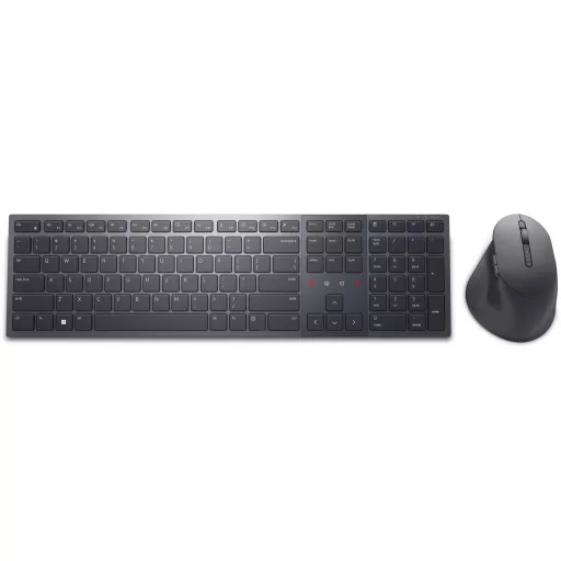 DELL KM900 billentyűzet Egér mellékelve Irodai RF vezeték nélküli + Bluetooth QWERTY Nemzetközi amerikai Grafit