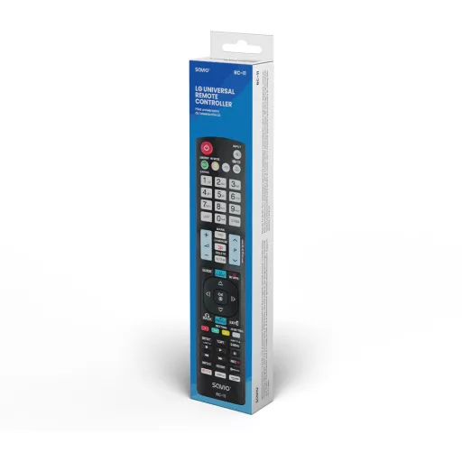 Savio RC-11 távirányító Vezeték nélküli infravörös TV Nyomógombok