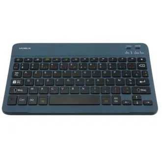   Mobilis 001284 billentyűzet mobil eszközhöz AZERTY Francia Bluetooth Kék