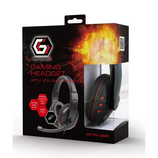 Gembird GHS-402 fejhallgató és headset Vezetékes Fejpánt Játék Fekete
