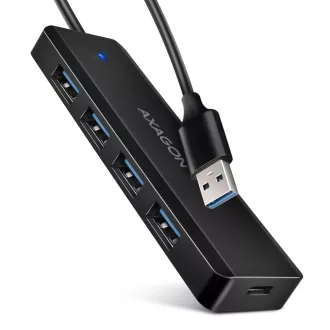   Axagon HUE-C1A hálózati csatlakozó USB 3.2 Gen 1 (3.1 Gen 1) Type-A 5000 Mbit/s Fekete