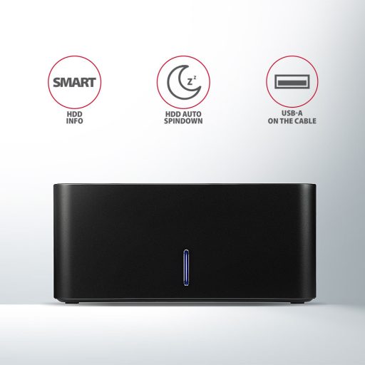 Axagon ADSA-SN dokkoló állomás tárolóegységhez USB 3.2 Gen 1 (3.1 Gen 1) Type-A Fekete