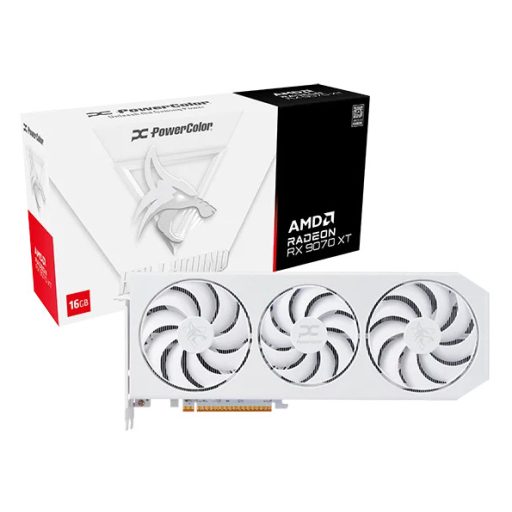 PowerColor Hellhound Radeon RX 9070 XT Spectral White AMD 16 GB GDDR6