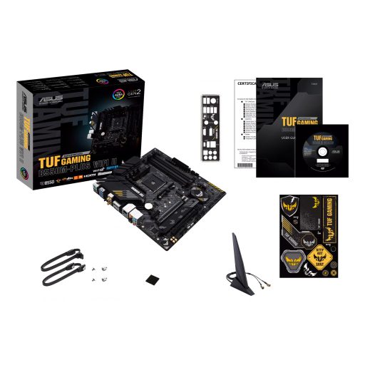 ASUS TUF GAMING B550M-PLUS WIFI II AMD B550 AM4 foglalat Micro ATX