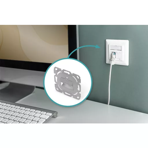 Digitus DN-93831-1 kapcsolókeret és vakdugó Fémes