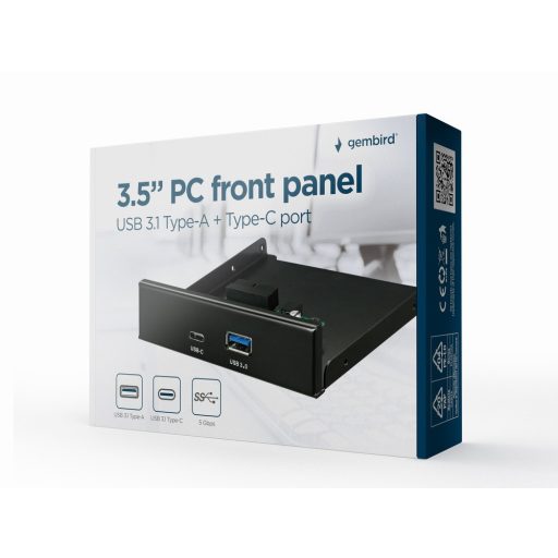 Gembird FDI3-U3C-01 kártyaolvasó USB Belső Fekete