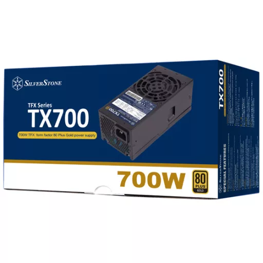 Silverstone TX700 Gold 700 W 20+4 pin ATX TFX Fekete