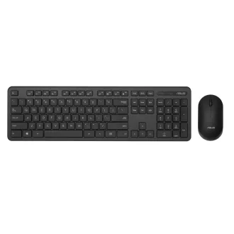   ASUS CW100 billentyűzet Egér mellékelve Univerzális Vezeték nélküli RF QWERTY Amerikai angol Fekete