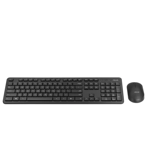 ASUS CW100 billentyűzet Egér mellékelve Univerzális Vezeték nélküli RF QWERTY Amerikai angol Fekete