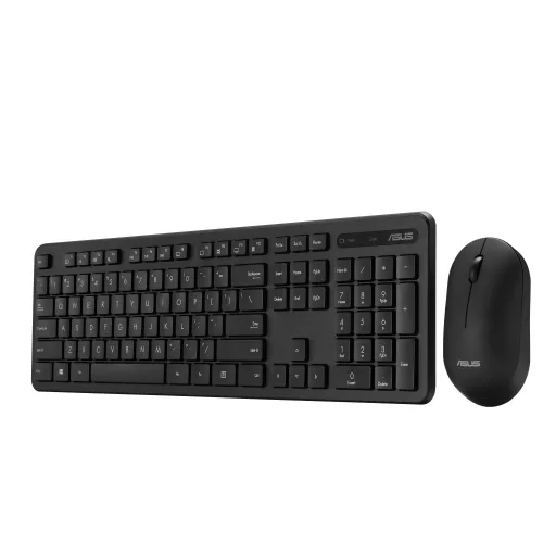ASUS CW100 billentyűzet Egér mellékelve Univerzális Vezeték nélküli RF QWERTY Amerikai angol Fekete
