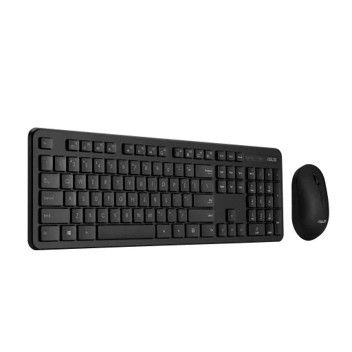 ASUS CW100 billentyűzet Egér mellékelve Univerzális Vezeték nélküli RF QWERTY Amerikai angol Fekete