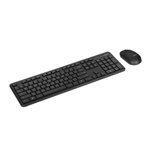 ASUS CW100 billentyűzet Egér mellékelve Univerzális Vezeték nélküli RF QWERTY Amerikai angol Fekete