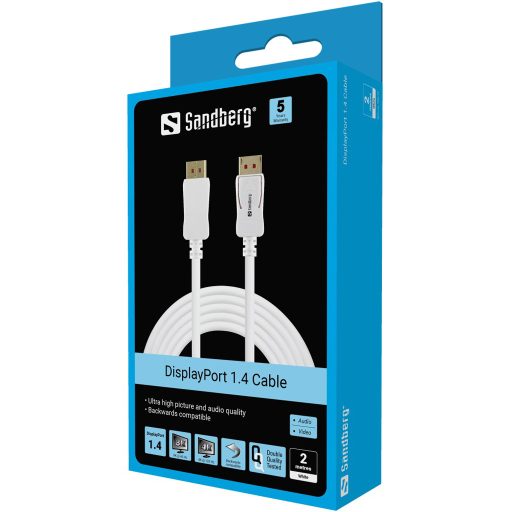 Sandberg 509-15 DisplayPort kábel Fehér