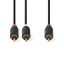 Nedis CABW24000AT30 audio kábel 3 M 2 x RCA RCA Antracit