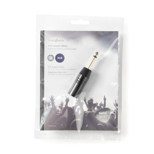 Nedis COTP15942BK csatlakozó átlakító XLR 6.35mm Fekete