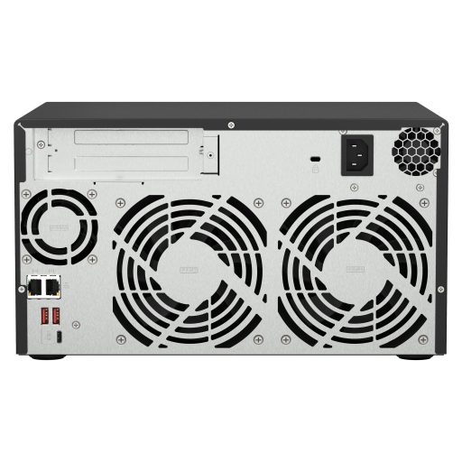 QNAP TS-873A NAS Tower Ryzen Embedded V1500B 8 GB DDR4 0 TB QNAP Turbo System Fekete