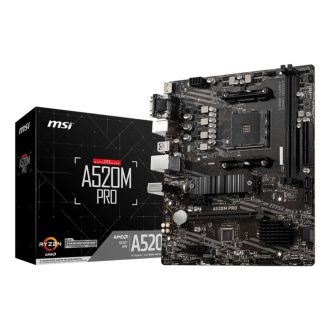 MSI A520M PRO AMD A520 AM4 foglalat Micro ATX