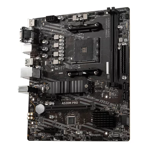 MSI A520M PRO AMD A520 AM4 foglalat Micro ATX