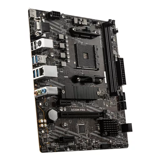MSI A520M PRO AMD A520 AM4 foglalat Micro ATX