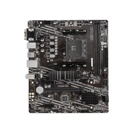 MSI A520M PRO AMD A520 AM4 foglalat Micro ATX