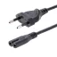 StarTech.com 752E-2M-POWER-LEAD tápkábel Fekete CEE7/16 C7 csatlakozó