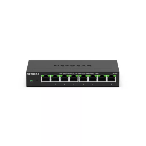 NETGEAR MS308 Beállítást nem igénylő (unmanaged) 2.5G Ethernet (100/1000/2500) Fekete