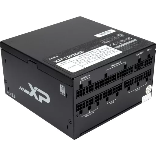 Inter-Tech SAMA XPH-1200A 1200 W 20+4 pin ATX ATX Fekete