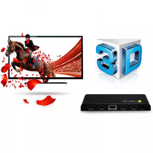 Techly IDATA HDMI-4K4 videó elosztó 4x HDMI