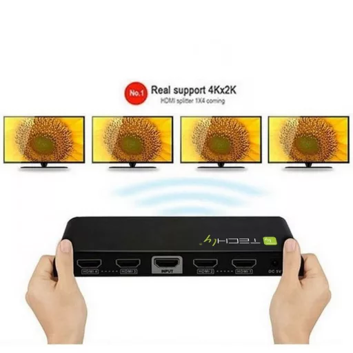 Techly IDATA HDMI-4K4 videó elosztó 4x HDMI
