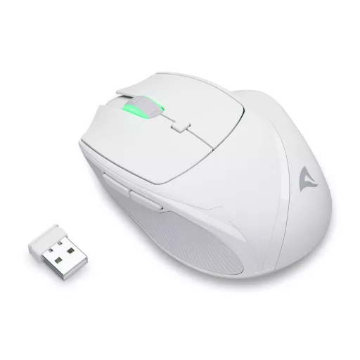 Sharkoon OfficePal M25W egér Játék Jobbkezes RF Wireless + USB Type-C Optikai 4000 DPI