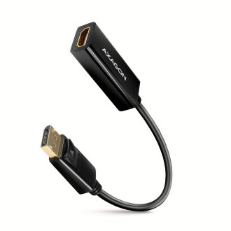   Axagon RVD-HI14N video átalakító kábel 0,18 M DisplayPort HDMI Fekete