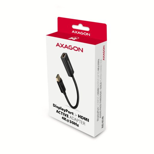 Axagon RVD-HI14N video átalakító kábel 0,18 M DisplayPort HDMI Fekete