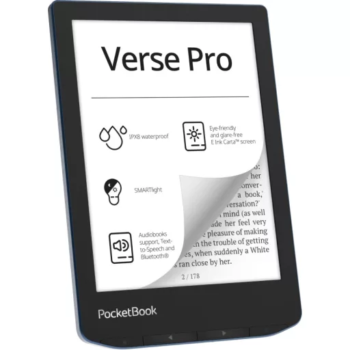 PocketBook Verse Pro e-könyv olvasó Érintőképernyő 16 GB Wi-Fi Fekete, Kék