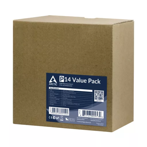 ARCTIC P14 Value Pack 14 cm Fekete