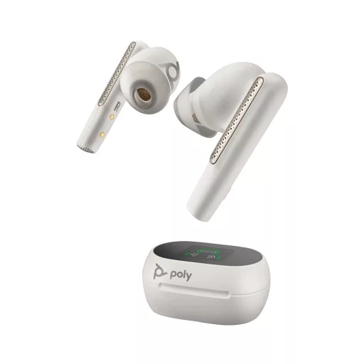 HP Poly Voyager Free 60/60+ Microsoft Teams Certified White Earbuds (2 Pieces)
