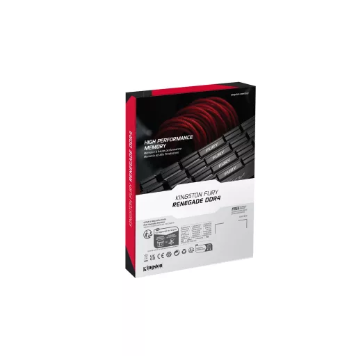 Kingston Technology FURY Renegade 64 GB 4 x 16 GB DDR4 3600 MT/másodperc 288-pin DIMM