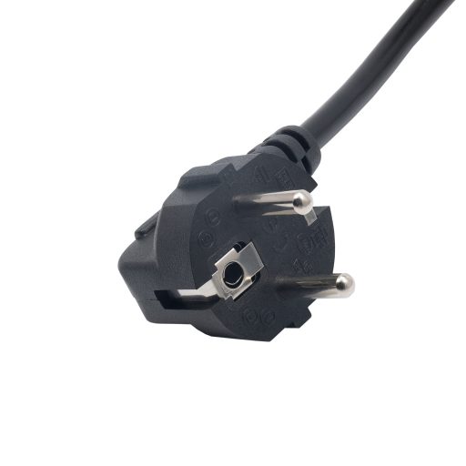Akyga Cable power AK-NB-08A Hybrid standard C/E/F CEE 7/7 - Euro 3-Pin C5 IEC - Kabel - 1 m Fekete CEE7/7 C5 csatlakozó