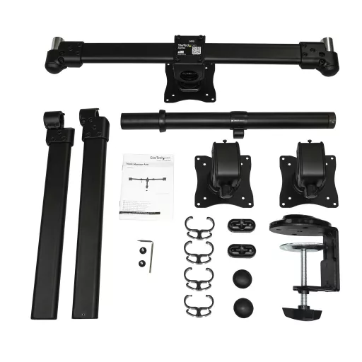 StarTech.com ARMTRIO asztali TV konzol 61 cm (24") Fekete
