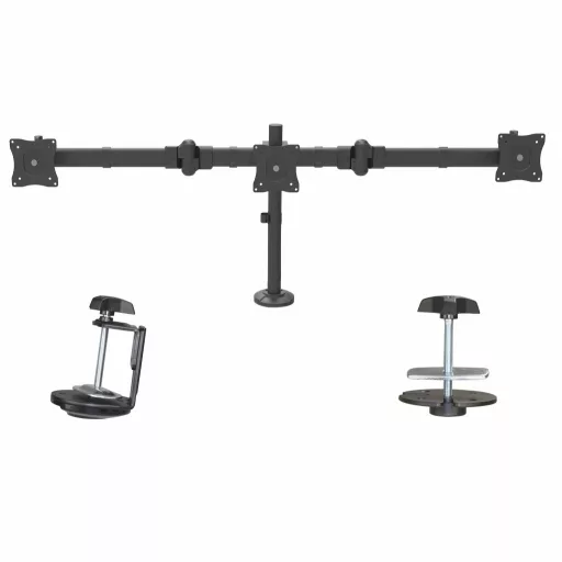 StarTech.com ARMTRIO asztali TV konzol 61 cm (24") Fekete