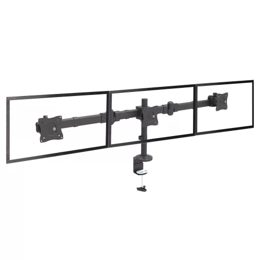 StarTech.com ARMTRIO asztali TV konzol 61 cm (24") Fekete