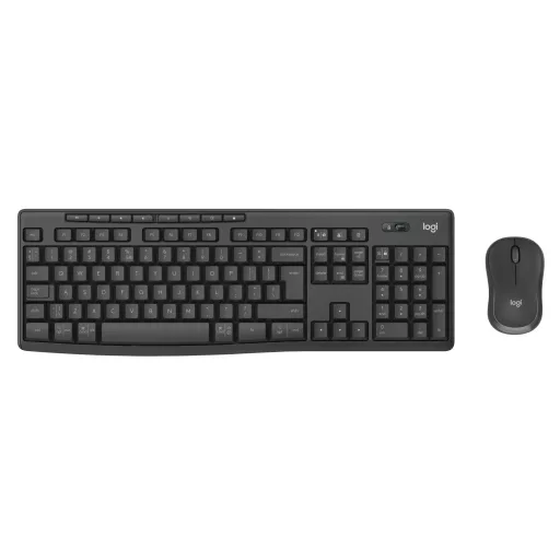 Logitech 920-012077 billentyűzet Egér mellékelve Irodai Bluetooth QWERTY Nemzetközi amerikai Grafit