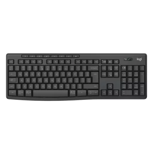 Logitech 920-012077 billentyűzet Egér mellékelve Irodai Bluetooth QWERTY Nemzetközi amerikai Grafit
