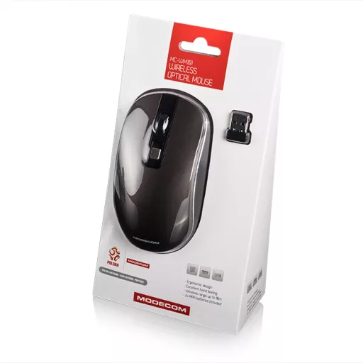 Modecom M-MC-WM101-300 egér Irodai Kétkezes Vezeték nélküli RF Optikai 1600 DPI